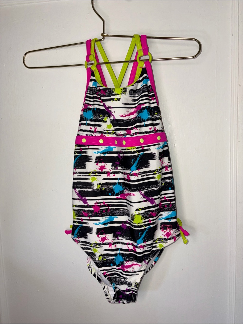 OP Girls One-Piece Swimsuit - Pink, Lime, Blue, Black